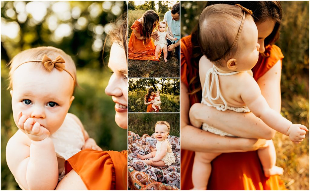 8 month old family session 