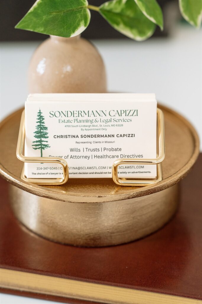 business card shots for brand session 